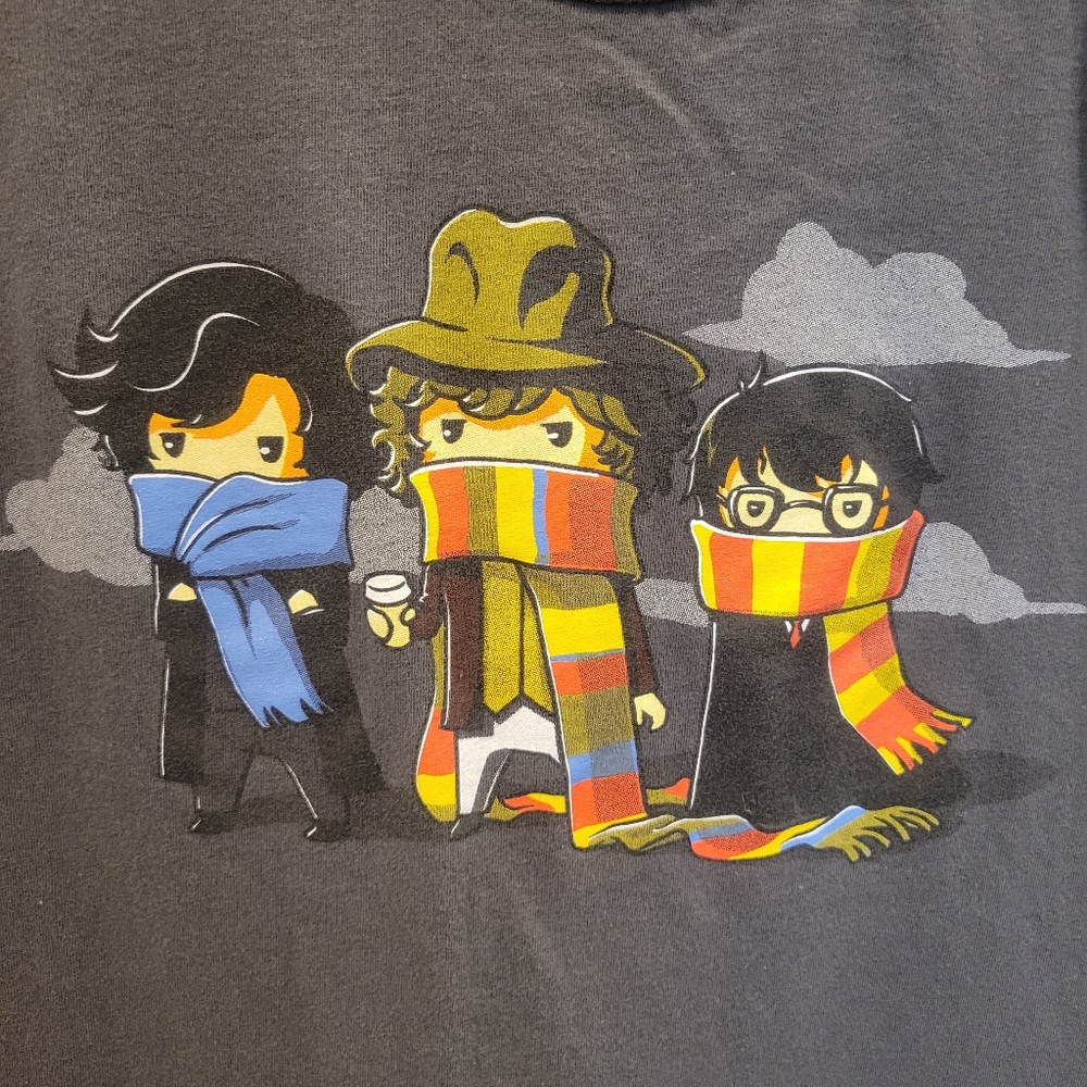 Scarf Trio- Sherlock, The Doctor, Harry Potter